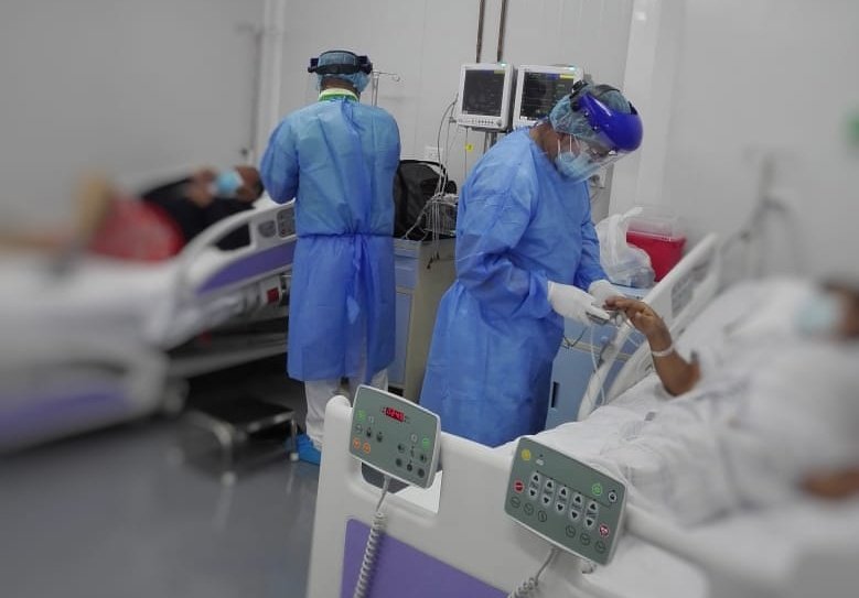Hospital modular recluye los primeros cinco pacientes con Covid-19