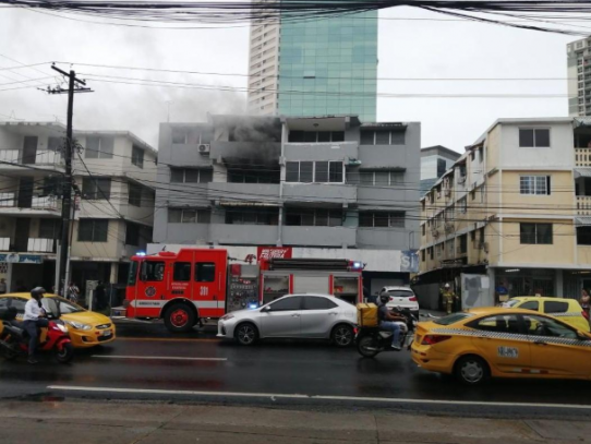 Incendio en un apartamento en Vía Brasil