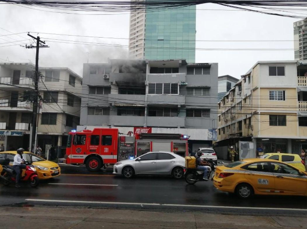 Incendio en un apartamento en Vía Brasil