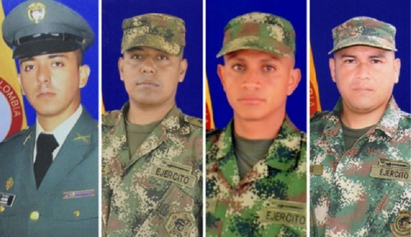 Cuatro muertos y dos heridos en ataque a militares en Colombia