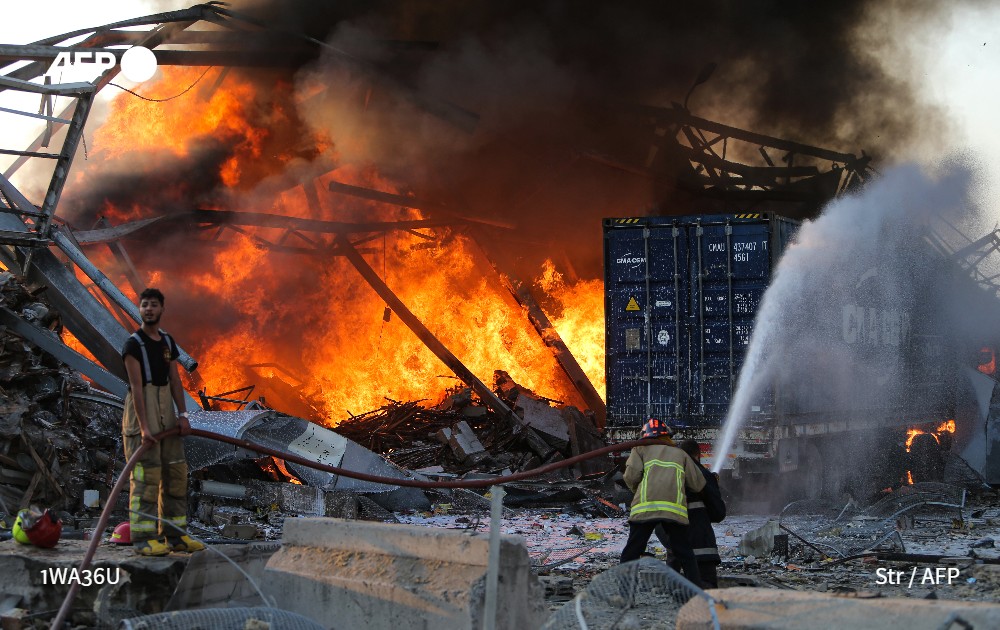 2.750 toneladas de nitrato de amonio causaron explosiones en puerto de Beirut