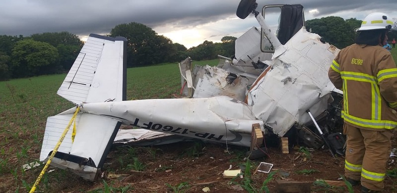 Tres muertos deja accidente de una avioneta en Guararé