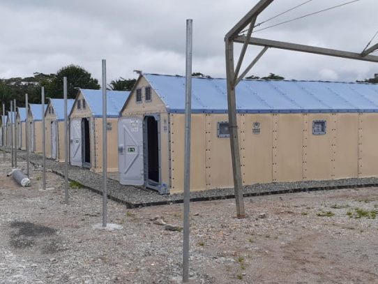 Construcción de nueva estación para migrantes en Darién alcanza un 90% de avance