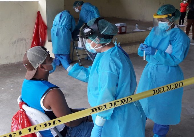 Continúa toma de hisopados a residentes de Machuca en La Pintada