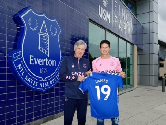 James Rodríguez quiere acabar con la sequía de títulos del Everton