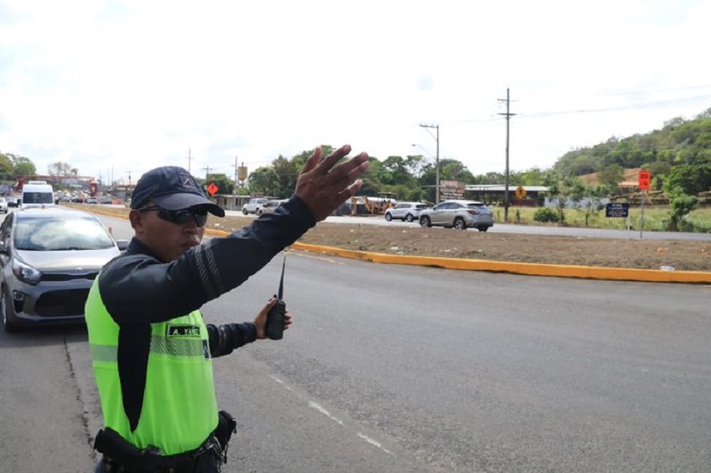 Inversión de carriles en Panamá Oeste este fin de semana