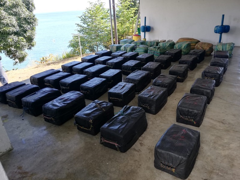 Millonario decomiso de droga en Punta Burica