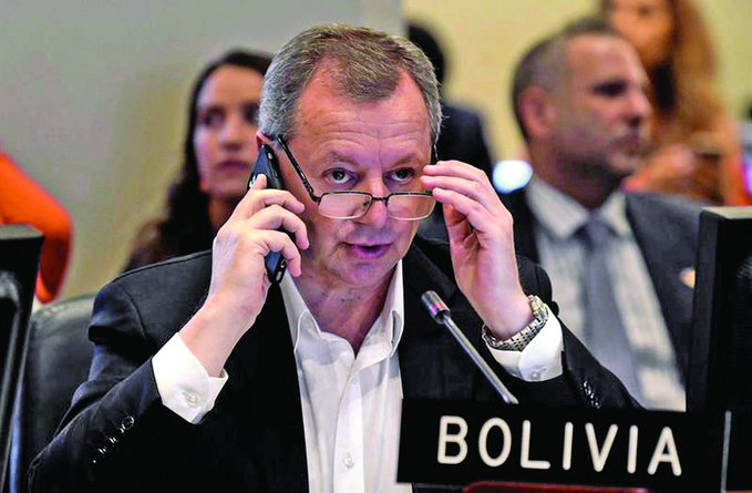 Embajador de Bolivia ante la OEA renuncia a su cargo