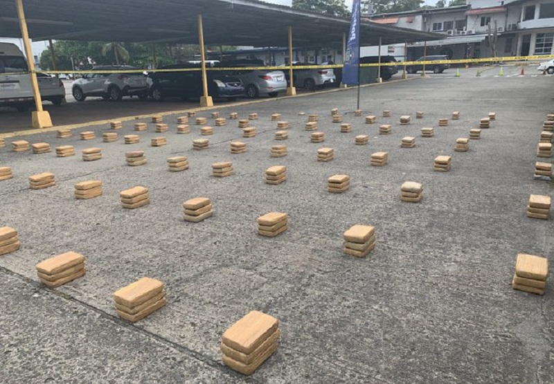 Decomisan 247 paquetes con droga en Panamá Oeste