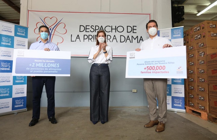 Panamá Solidario: Por Nuestra Niñez, recibe primera gran donación de víveres