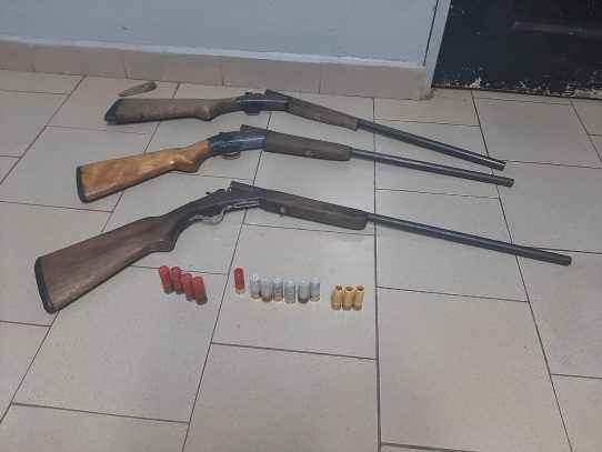 Policía incauta tres escopetas sin permisos en Veraguas