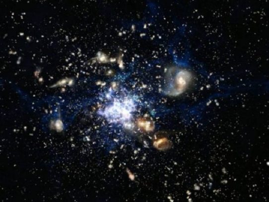 Científicos descubren el más antiguo cúmulo de galaxias