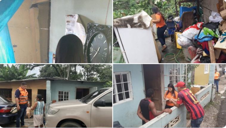 Diez viviendas afectadas por inundaciones en Pedregal tras fuertes lluvias