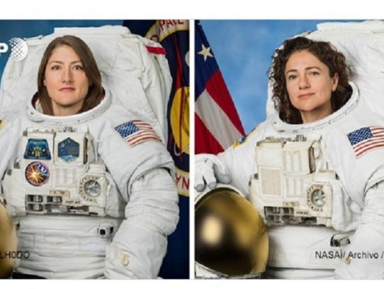 Por primera vez, dos mujeres realizan caminata espacial juntas