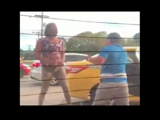 Las versiones detrás del viral de la pelea entre un taxista y una mujer en Arraiján