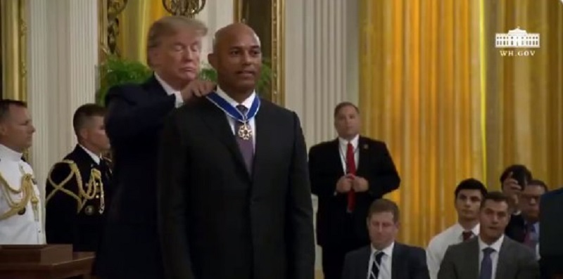 Presidente Trump otorga Medalla de la Libertad a Mariano Rivera