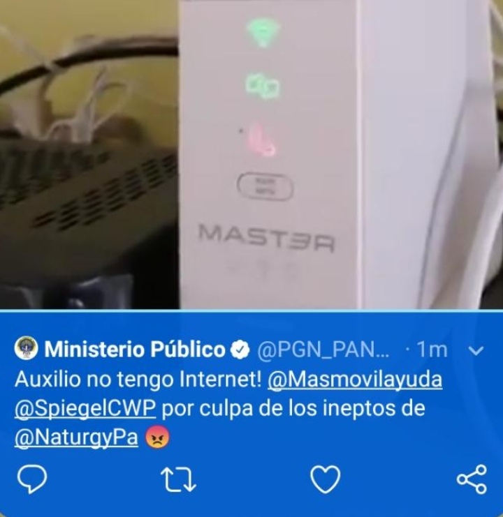 Tuit de hastío contra empresa de electricidad se va por error en cuenta del MP