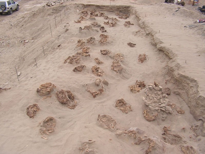Arqueólogos hallan 227 restos de niños sacrificados en Perú