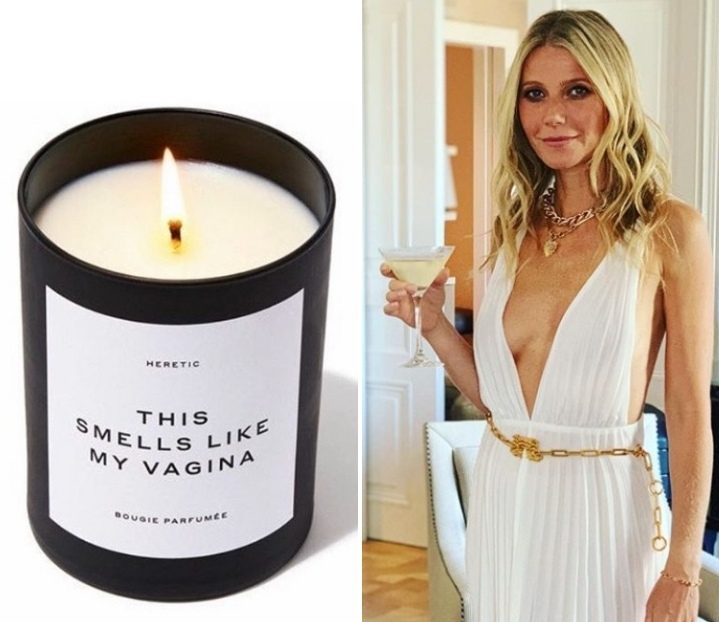 La actriz Gwyneth Paltrow vende vela aromática "que huele a su vagina"