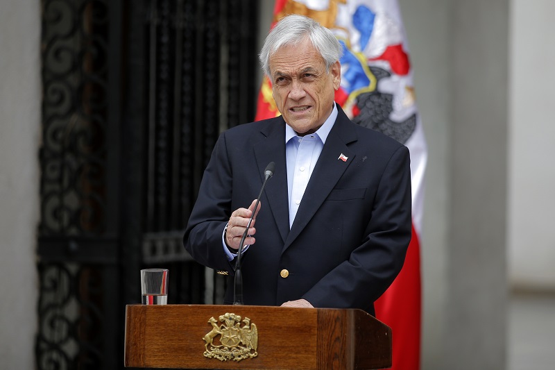 Piñera levanta estado de emergencia en Chile a partir de esta medianoche