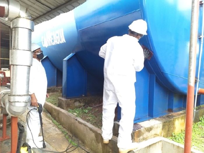 Policlínica de Arraiján realiza mantenimiento preventivo al sistema de reserva de agua