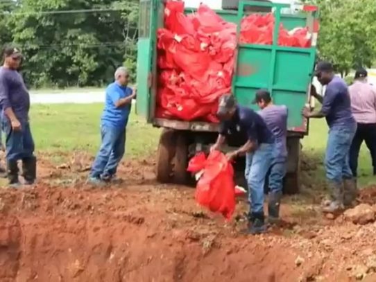 Municipio se disculpa tras video sobre depósito de restos humanos en fosa común