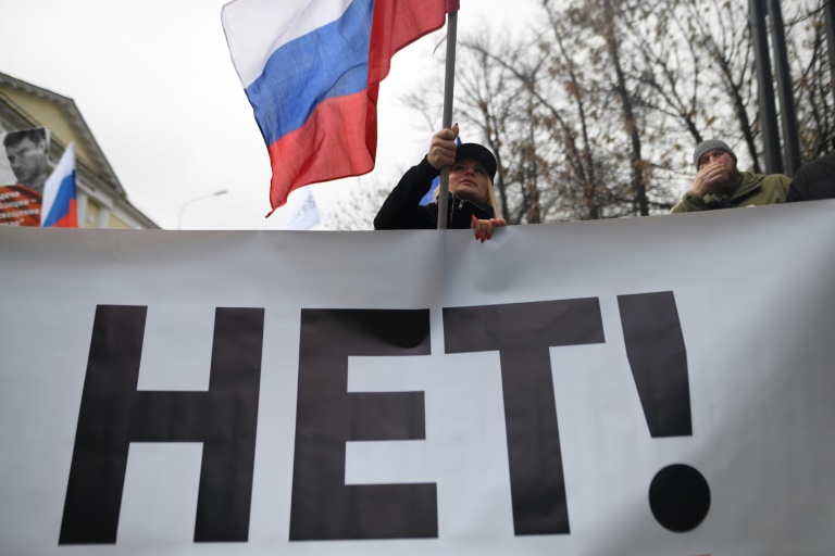 La oposición rusa se manifiesta contra Putin