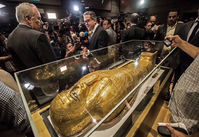 El sarcófago de Nedjemankh vuelve a Egipto tras haber sido robado en 2011
