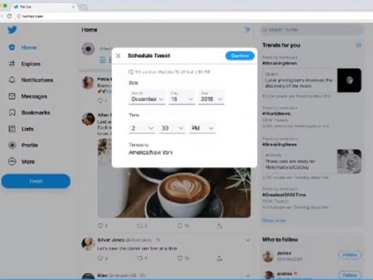 Ahora podrás programar tus mensajes desde Twitter sin ir a Tweet Deck