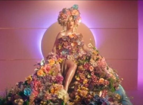 La cantante Katy Perry revela que está embarazada en su último videoclip