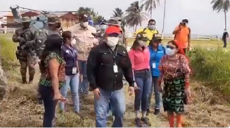 Autoridades de gobierno llegan a Guya Yala, buscan instalar centro de trazabilidad