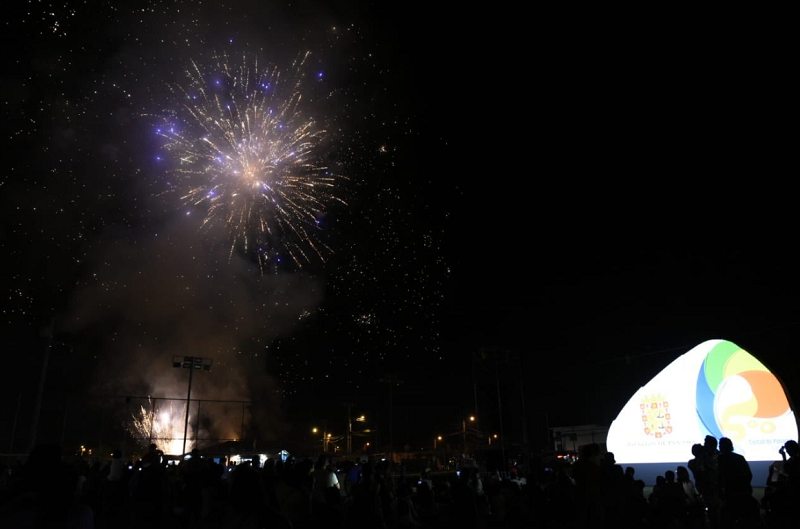 Tocumen celebró con luces los 500 años de la ciudad