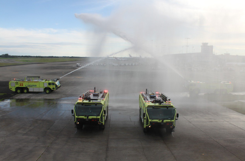 Aeropuerto de Tocumen realiza pruebas al sistema contra incendio en puertas de la T2