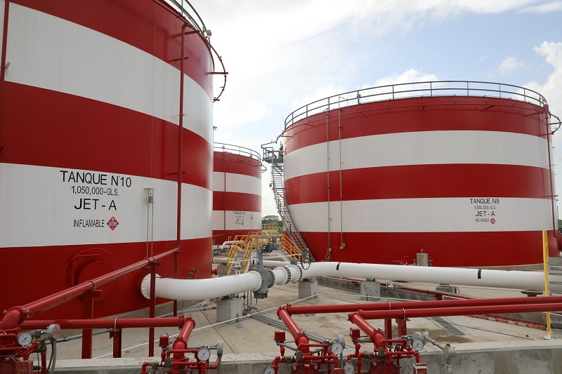 Construcción de tanques de combustible en aeropuerto de Tocumen registra 98% de avance