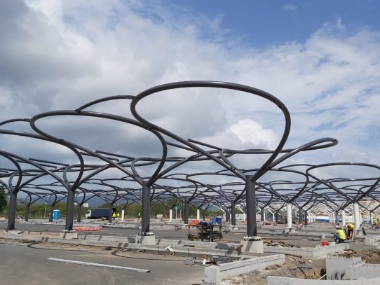Construcción de estacionamientos en la T2 de Tocumen alcanza 75% de avance