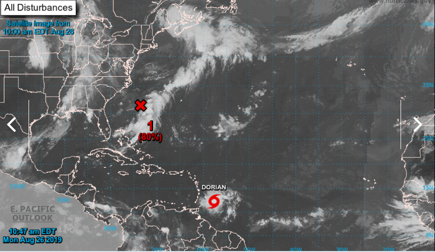 Tormenta tropical Dorian amenaza el Caribe y podría convertirse en huracán