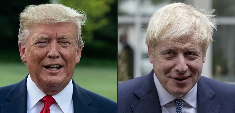 Trump respalda a Johnson como el "hombre adecuado" para el Brexit de Reino Unido