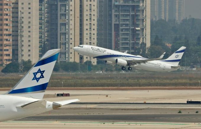 Despega el "primer vuelo comercial directo" entre Israel y Emiratos