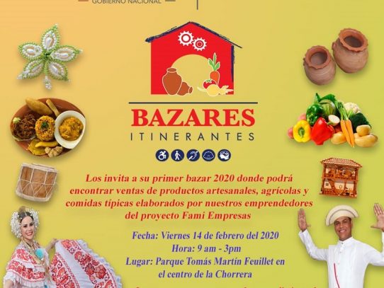 Bazar itinerante este viernes en el parque Feuillet de La Chorrera