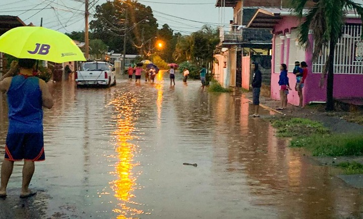 Varios puntos del país afectados por la fuerte lluvia