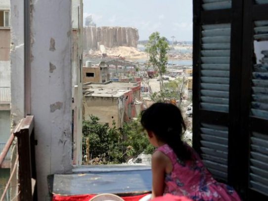 Los niños de Beirut, traumatizados por la explosión